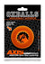Oxballs Axis Rib Griphold Cockring - Orange/Orange Ice