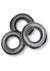 Oxballs Fat Willy Jumbo Cock Ring - Grey/Steel - 3 Pack