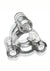 Oxballs Heavy Squeeze Ballstretcher with Stainless Steel Weights - Clear