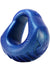 Oxballs Hung Padded Silicone Cock Ring - Blue - 3in