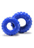 Oxballs Truckt Cock Ring (2 Pack) - Police - Blue