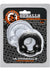 Oxballs Ultraballs Cock Ring - Black/Clear - 2 Pack/Set