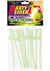 Party Pecker Sipping Straws - Glow In The Dark - 10 Per Pack