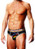 Prowler Black Oversized Paw Open Brief - Black/Multicolor/Rainbow - Large