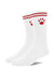 Prowler Red Crew Socks - Red/White