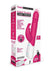 Rabbit Essentials Silicone Rechargeable G-Spot Thrusting Rabbit Vibrator - Hot Pink/Pink