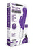Rabbit Essentials Silicone Rechargeable Slim Shaft Thrusting G-Spot Rabbit Vibrator - Purple
