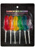 Rainbow Dick Suckers - Assorted Colors/Multicolor - 6 Per Set