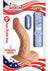 Real Skin All American Whoppers Vibrating Dildo with Balls - Flesh/Vanilla - 5in