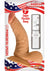 Real Skin All American Whoppers Vibrating Dildo with Balls - Flesh/Vanilla - 7in