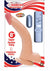 Real Skin All American Whoppers Vibrating Dildo with Balls - Flesh/Vanilla - 8in