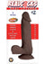 Realcocks Dual Layered #2 Bendable Dildo - Chocolate - 7in