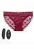 Remote Control Rechargeable Lace Panty Vibe - Red - Large/XLarge - Set