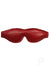 Rouge Anaconda Padded Adjustable Blindfold - Black/Burgundy/Red
