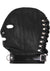 Rouge Leather Mask with D Ring and Lock Strap - Black