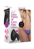 Secrets Open Back Lace Panty and Love Egg Rechargeable Panty Vibe with Remote Control - Purple - Plus Size/Queen