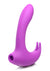 Shegasm Lux Rocker Silicone Rechargeable 12x Pulsing Rabbit Vibrator - Purple
