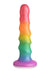 Simply Sweet Zigzag Silicone Rainbow Dildo - Multicolor