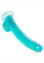 Size Queen Dildo with Balls - Blue - 12in