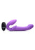Strap U Ergo-Fit G-Pulse Silicone Rechargeable 10x Dual Dildo Strapless Strap-On with Remote Control - Purple