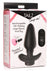Tailz Snap-On 10x Rechargeable Silicone Anal Plug with Remote Control - Black/Pink - Large