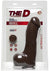 The D Master D Ultraskyn Dildo with Balls - Black/Chocolate - 12in