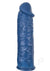 The Great Extender Silicone Penis Sleeve - Blue - 6in