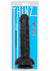 Thinz Slim Dong with Balls - Black - 8in