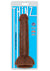 Thinz Slim Dong with Balls - Chocolate - 8in
