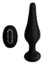 Under Control Rechargeable Silicone Vibrating Anal Plug with Remote Control - Black