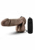 X5 Plus Gyrating Vibrating Dildo with Remote Control - Chocolate - 8in
